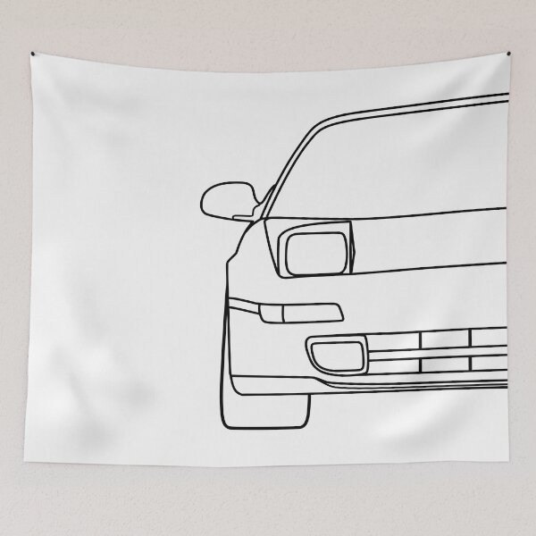 Item preview, Toyota MR2 SW20 1989-1999 black lines designed and sold by EdimDesign.