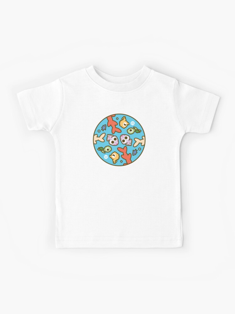 Thumbnail 1 of 2, Kids T-Shirt, Undersea Animal Circular Pattern designed and sold by PaolaOpal.