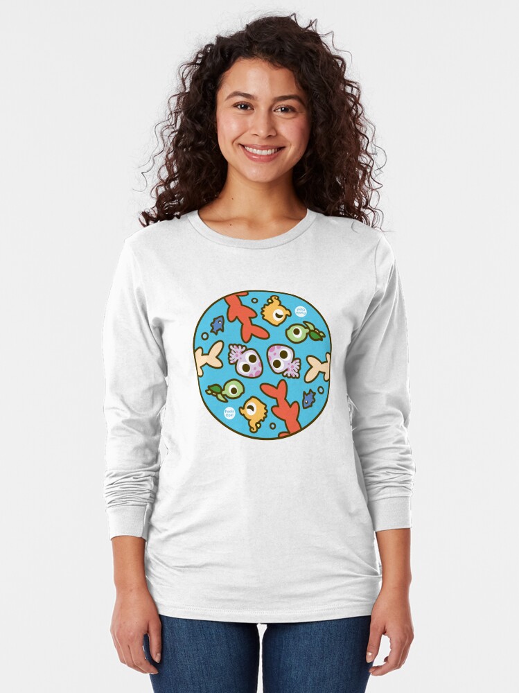 Long Sleeve T-Shirt, Undersea Animal Circular Pattern designed and sold by PaolaOpal