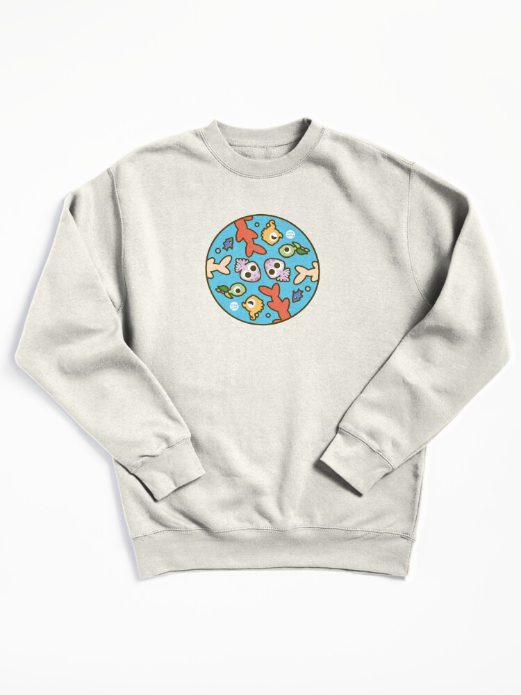 Thumbnail 2 of 7, Pullover Sweatshirt, Undersea Animal Circular Pattern designed and sold by PaolaOpal.