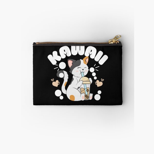 Item preview, Original kawaii cat drinking boba designed and sold by FurioInc.