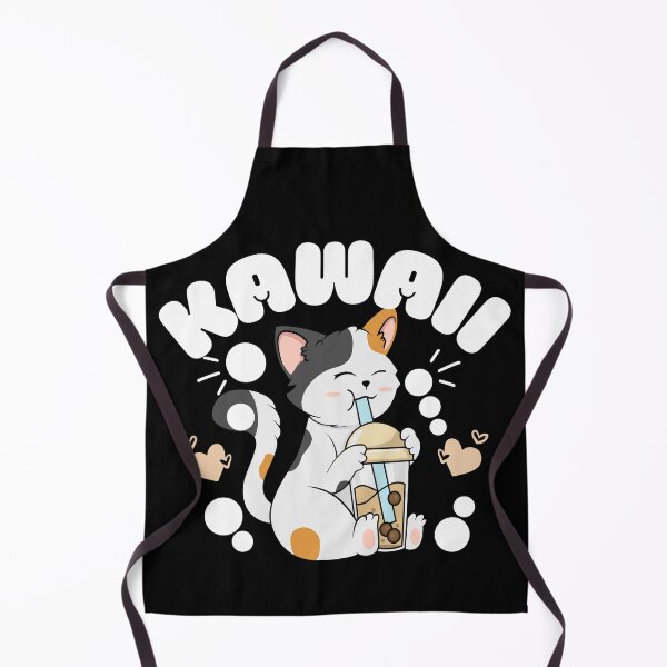 Item preview, Original kawaii cat drinking boba designed and sold by FurioInc.