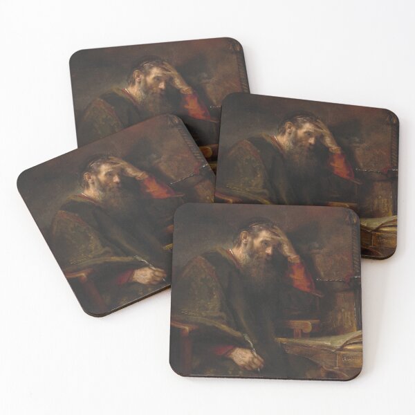 Item preview, The Apostle Paul | Rembrandt | 1657 Renaissance Gospel Biblical Art designed and sold by CJET.