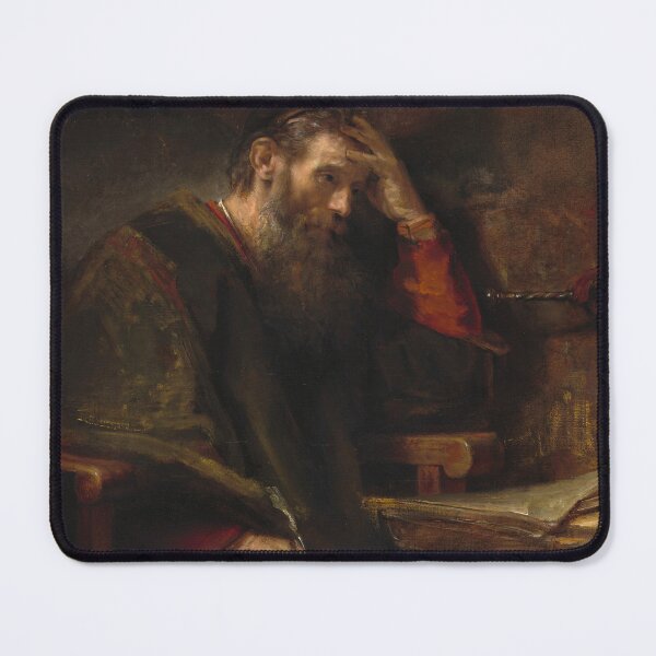 Item preview, The Apostle Paul | Rembrandt | 1657 Renaissance Gospel Biblical Art designed and sold by CJET.
