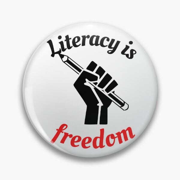 Item preview, Literacy is Freedom - hand holding a pencil designed and sold by Rsagur12.