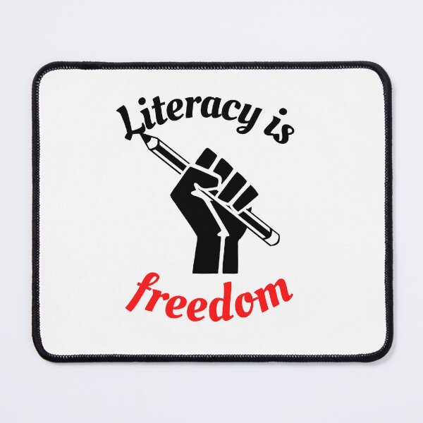 Item preview, Literacy is Freedom - hand holding a pencil designed and sold by Rsagur12.