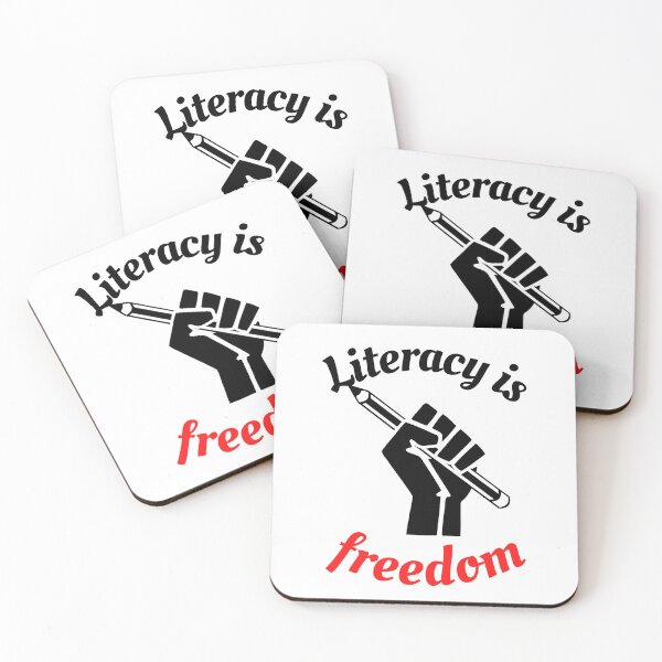 Item preview, Literacy is Freedom - hand holding a pencil designed and sold by Rsagur12.