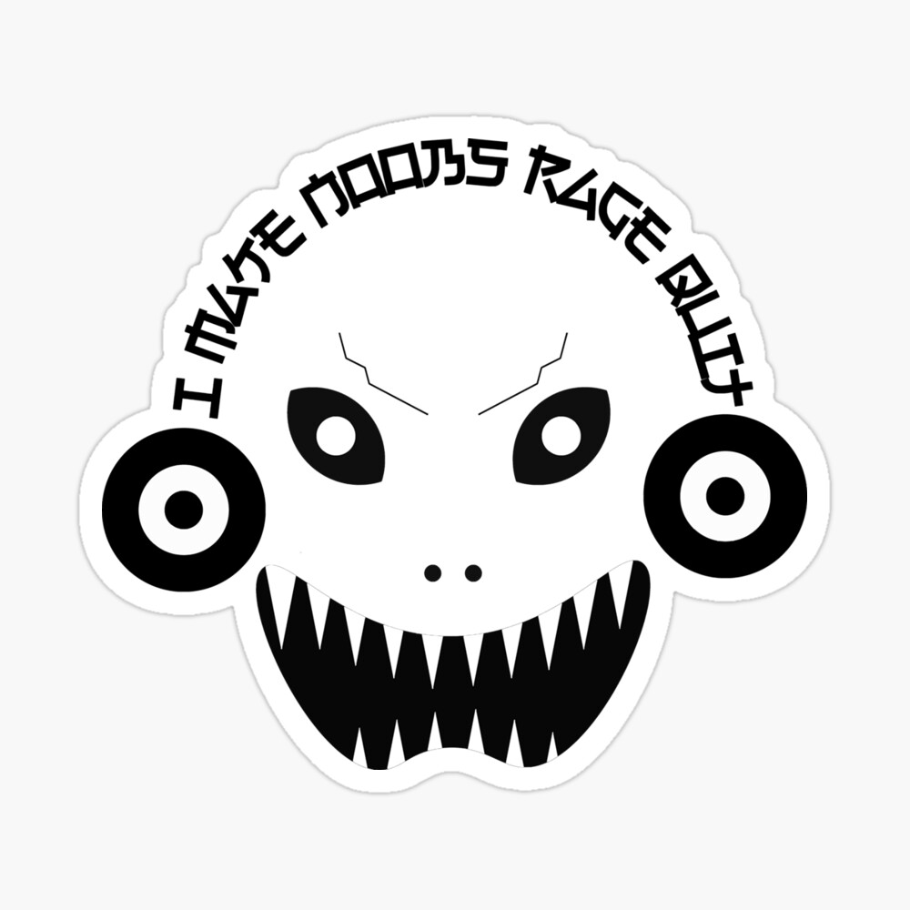 I Make Noobs Rage Quit Sticker for Sale by VibenGraphics