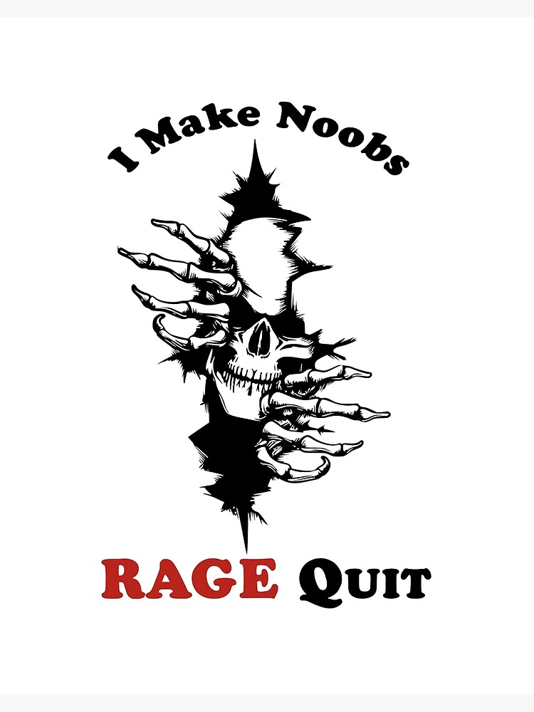 No Rage Quitting | Art Board Print