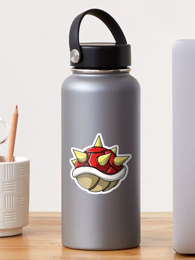 Super Mario Bros Red Plastic Water Bottle