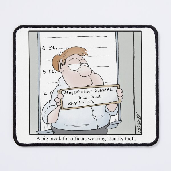 Item preview, A big break for officers working identity theft. designed and sold by Carl Hennicke.