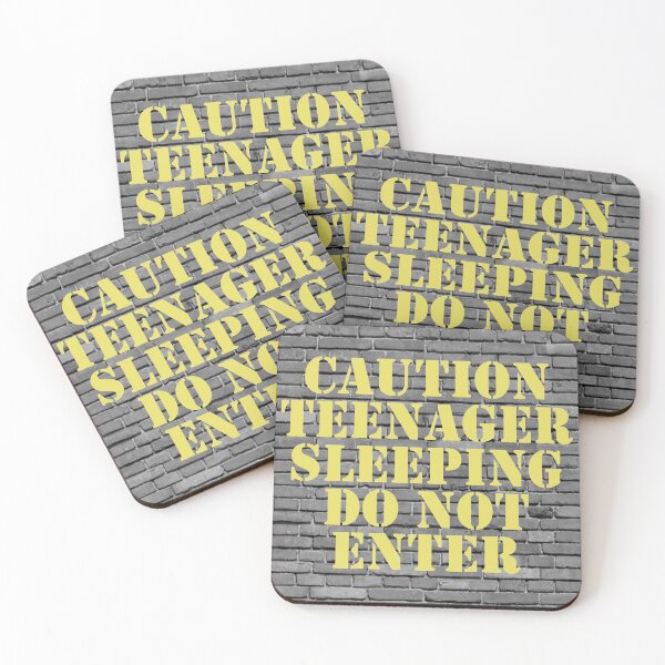 Item preview, Caution Teenager Sleeping Do Not Enter designed and sold by CoolYule.