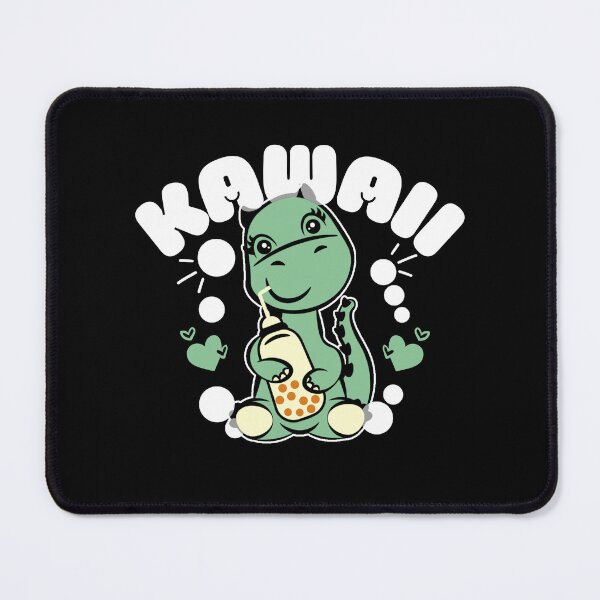 Item preview, Kawaii dino drinking boba designed and sold by FurioInc.