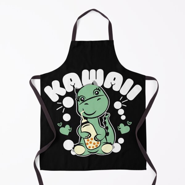 Item preview, Kawaii dino drinking boba designed and sold by FurioInc.