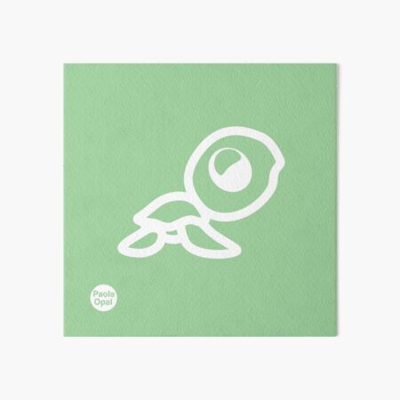 Totty the turtle from the Simply Small Series (reverse) Art Board Print