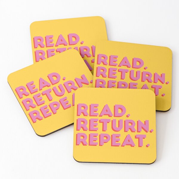 Item preview, Read return repeat. Reader saying. designed and sold by SweetLog.
