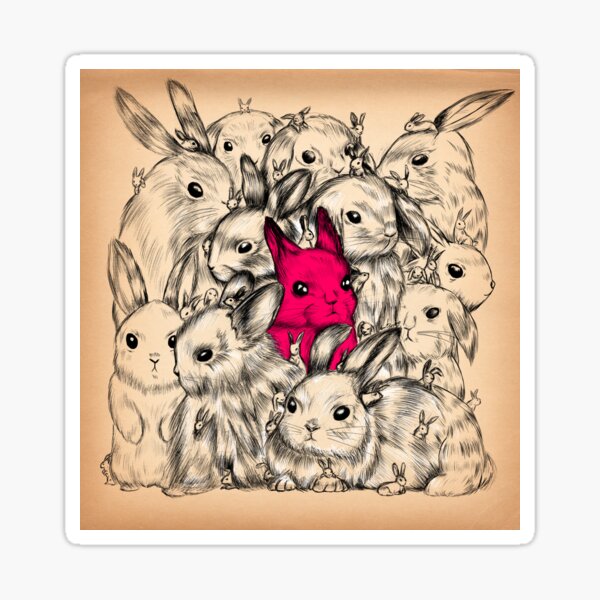 BUNNIES GALORE! Sticker