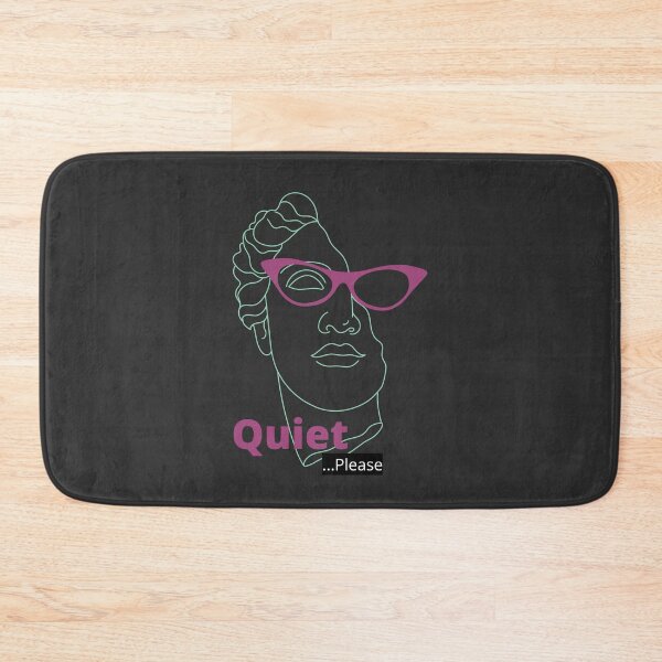 Item preview, Quiet ...Please (Transparent) - Geek Statue, Greek Bust, Nerdy Librarian Glasses designed and sold by Quirkdom.