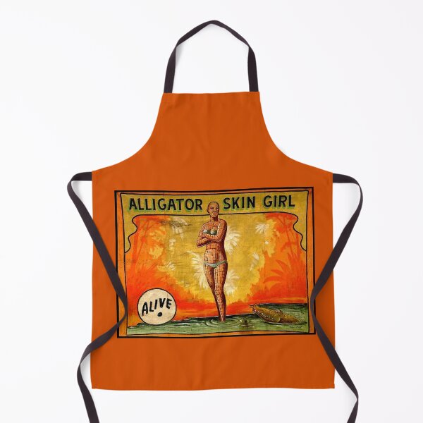 Item preview, ALLIGATOR SKIN GIRL ; Vintage Circus Sideshow Advertising Print designed and sold by posterbobs.