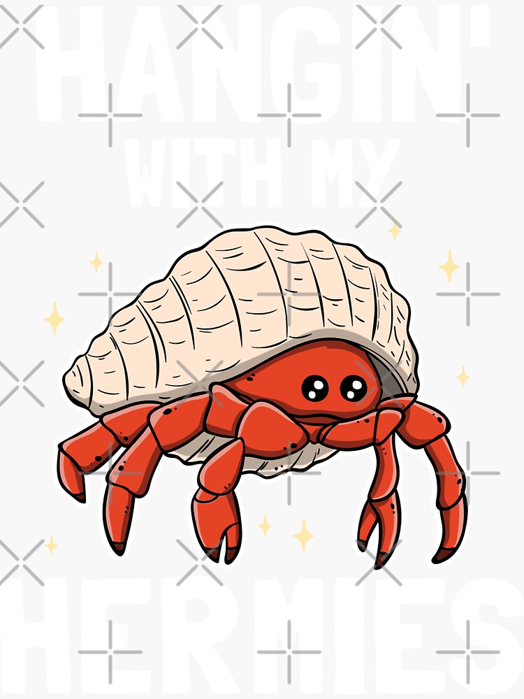 "Hermit Crab Owner Crustacean Crab Lover Gift" Sticker by Matze179