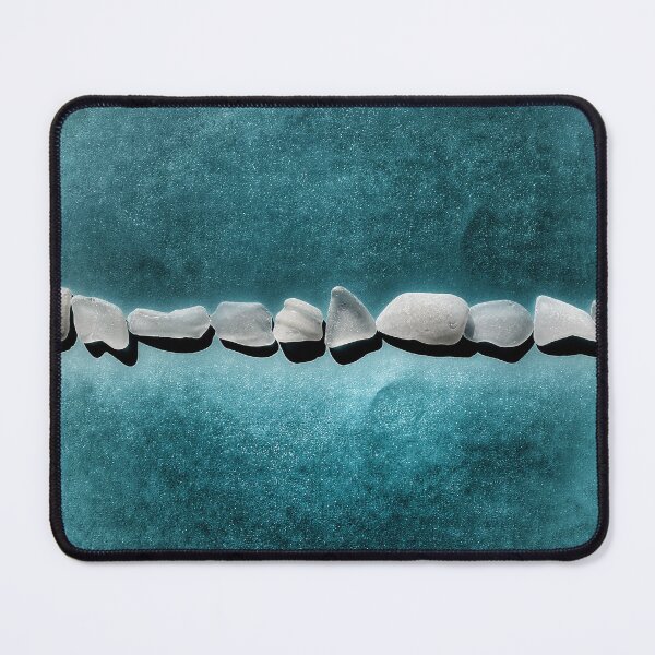 Item preview, Sea Glass Light Gray on Grungy Gray Cyan designed and sold by Beachy.