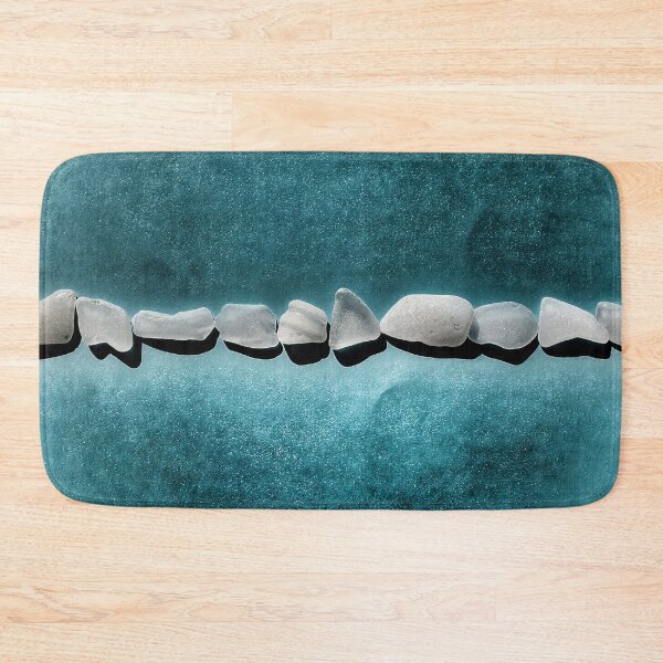 Item preview, Sea Glass Light Gray on Grungy Gray Cyan designed and sold by Beachy.