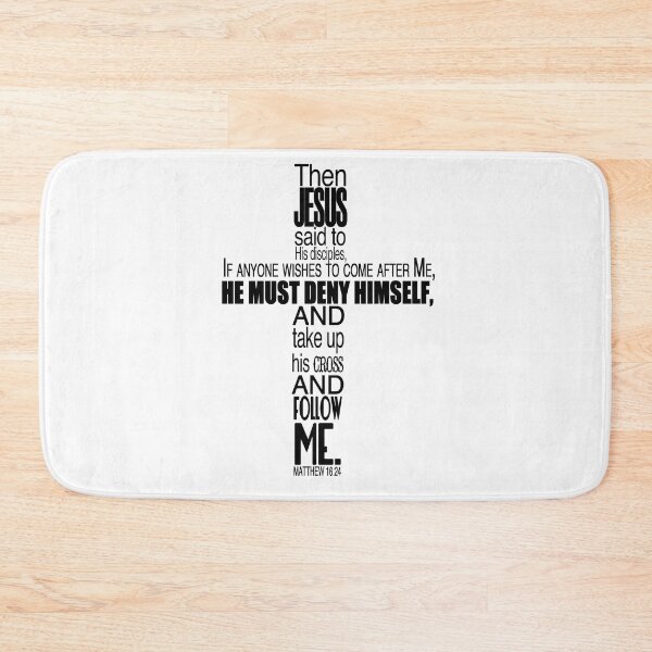 Item preview, matthew 16:24 in the shape of a cross designed and sold by Jercole.