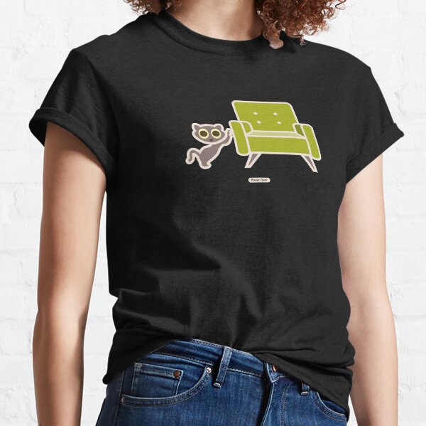 Cat Moment: Are you looking? (for dark background) Classic T-Shirt