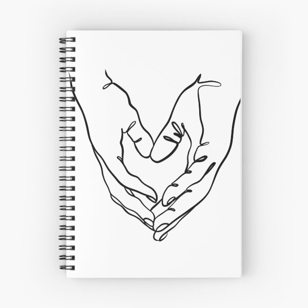 Item preview, Hands heart line drawing designed and sold by SibMa.