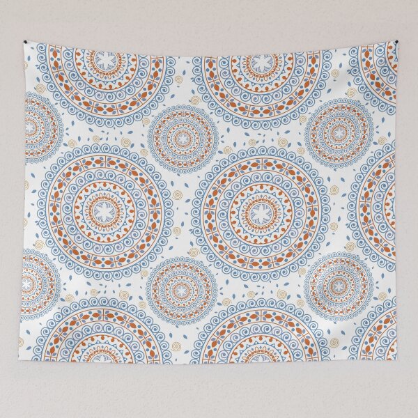 Item preview, Mandala Blue and Orange designed and sold by BtheLight.