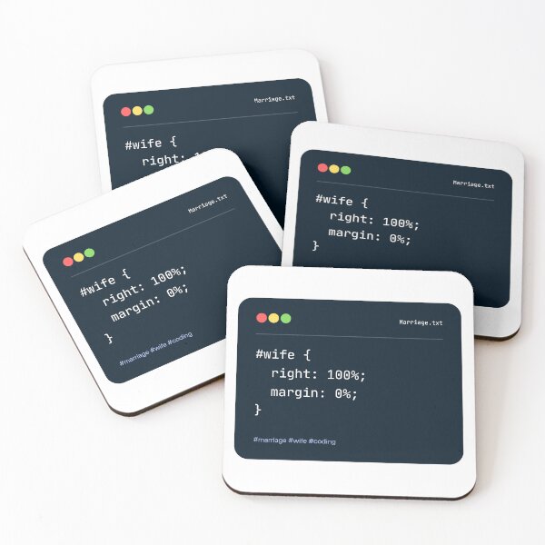 Item preview, Coder Wife Right Funny Developers And Programmers Coding designed and sold by CuteLovelyDesigns.
