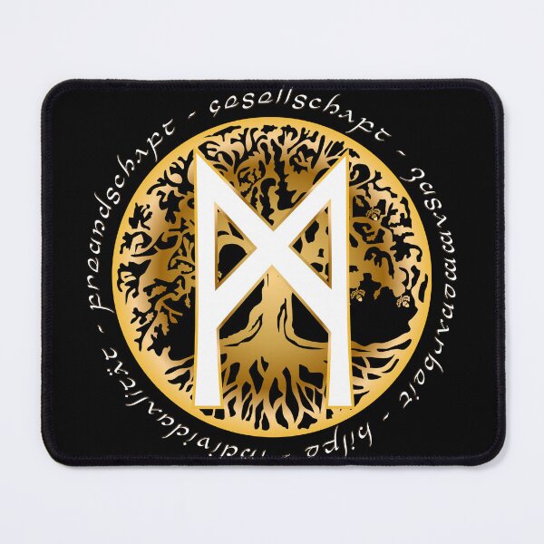 Item preview, Rune Mannaz Tree of Life Birthday Rune April 14th to April 29th designed and sold by der-faun.