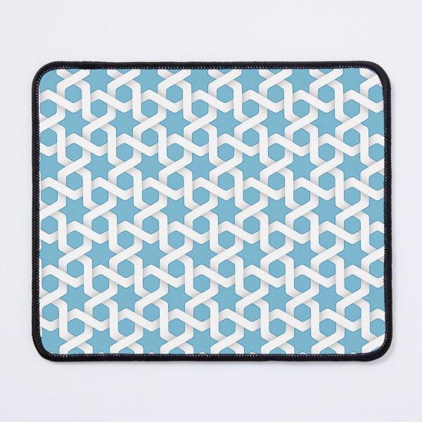 Item preview, Turquoise and White Intertwined Paper Stripes designed and sold by limos.