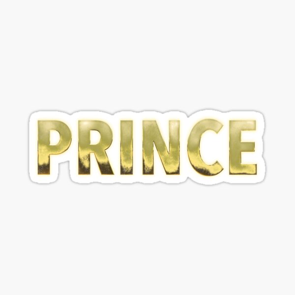 Item preview, Prince Name - Solid Gold Text Design designed and sold by NameTheory.