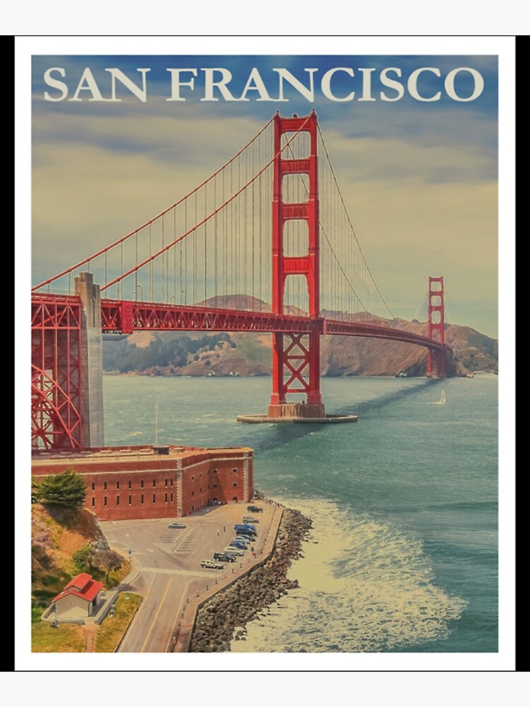 Discover Retro San Francisco  Premium Premium Matte Vertical Poster