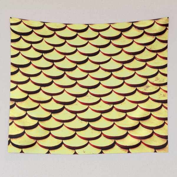 Item preview, PATTERN DESIGN STUDY #67 – Semi-Circular Yellow Roof Tiles designed and sold by DEL-Productions.