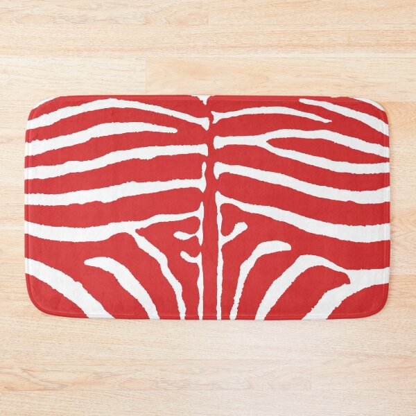Item preview, Zebra Wild Animal Print 265 Red designed and sold by tonymagnerart.
