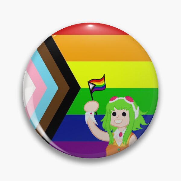 Item preview, Progress Flag Gumi Megpoid designed and sold by Vee-s-World-111.