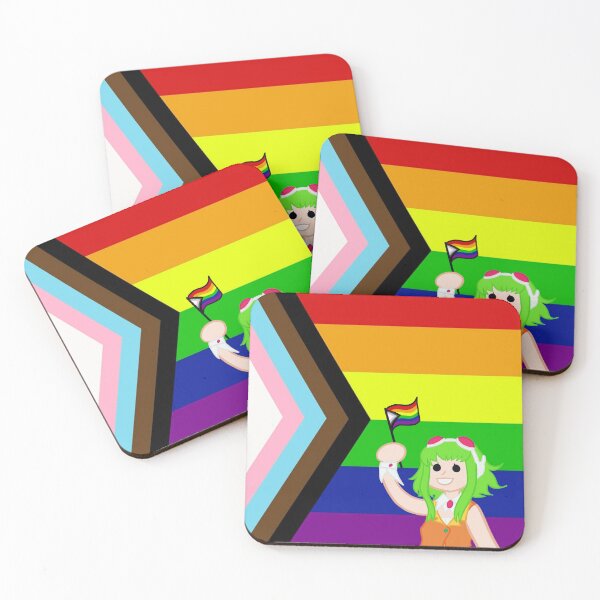 Item preview, Progress Flag Gumi Megpoid designed and sold by Vee-s-World-111.