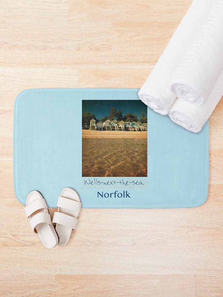 Alternate view of A view from the water at Wells-next-the-sea beach Bath Mat