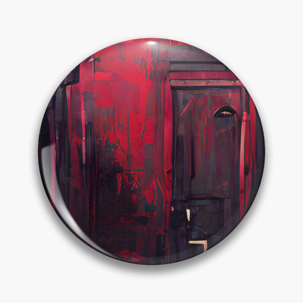 Item preview, Red Doors Creepy Art designed and sold by CreepyKaleidopi.