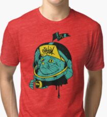 Space cat Tri-blend T-Shirt
