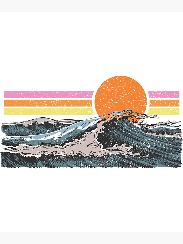 Disover Sun and Waves Premium Matte Vertical Poster