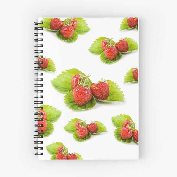 Item preview, Three fresh strawberries fruits on green leaf designed and sold by Arletta Cwalina.