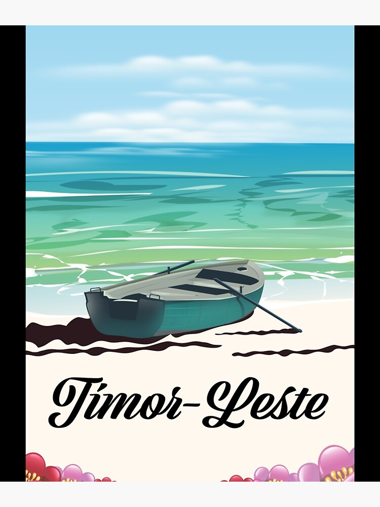 Disover timor-leste Vintage travel . Premium Matte Vertical Poster