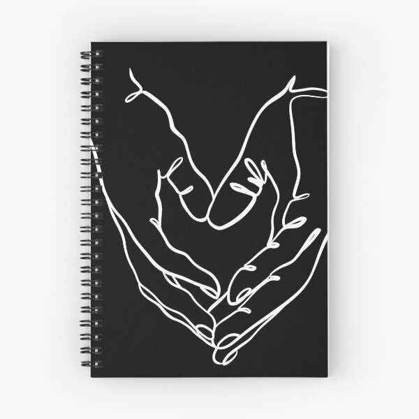 Item preview, Hands heart gesture line drawing white designed and sold by SibMa.