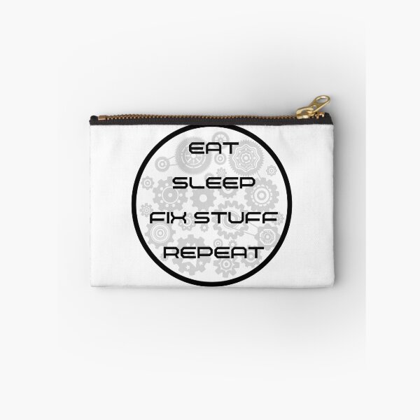 Item preview, Eat sleep fix stuff repeat  designed and sold by Randa Ranmania.