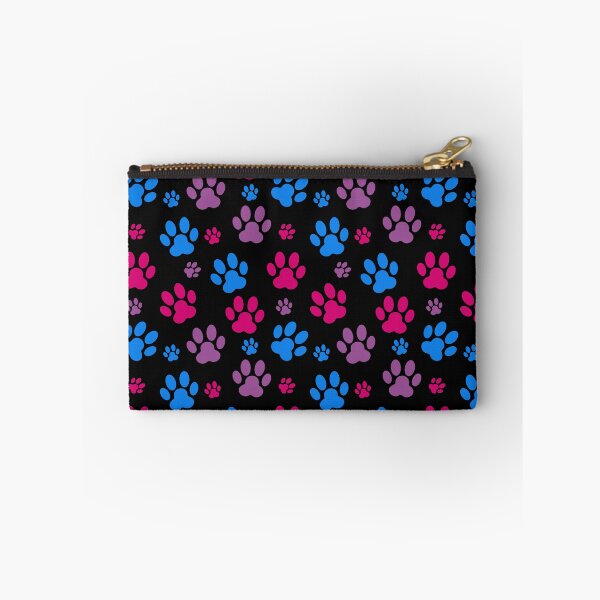Item preview, Dog Paw Prints Bi. Bisexual Pride designed and sold by Subtle Pride Shop.