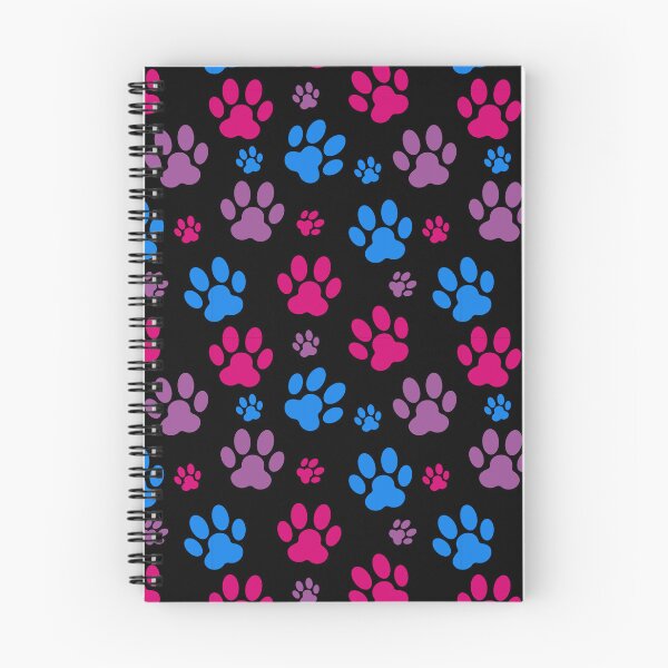 Item preview, Dog Paw Prints Bi. Bisexual Pride designed and sold by Subtle Pride Shop.