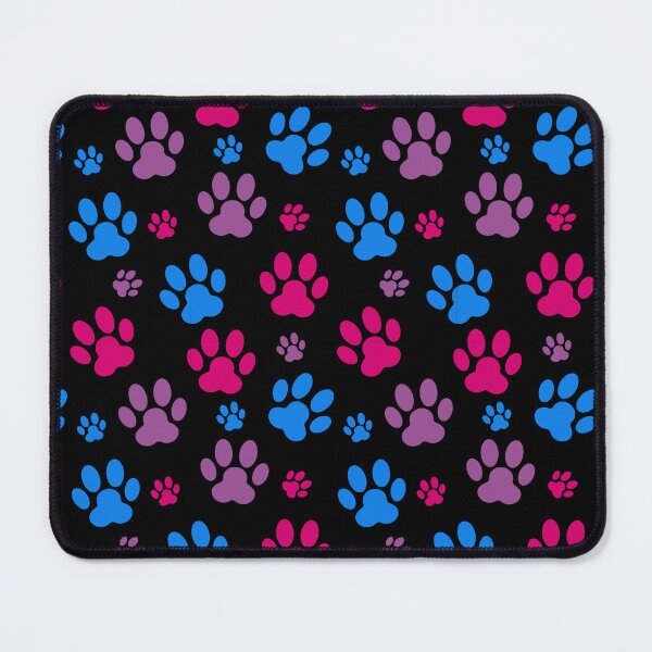 Item preview, Dog Paw Prints Bi. Bisexual Pride designed and sold by Subtle Pride Shop.